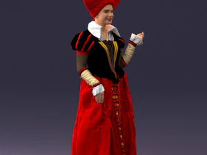 000302 Queen of Spades 1101 3D Model