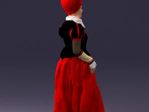 000302 Queen of Spades 1101 3D Model