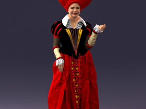 000302 Queen of Spades 1101 3D Model