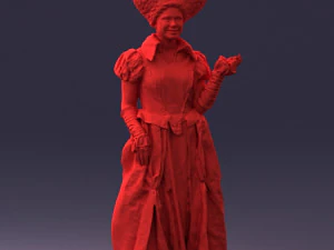 000302 Queen of Spades 1101 3D Model