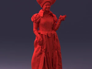 000302 Queen of Spades 1101 3D Model