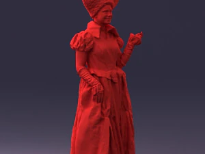 000302 Queen of Spades 1101 3D Model