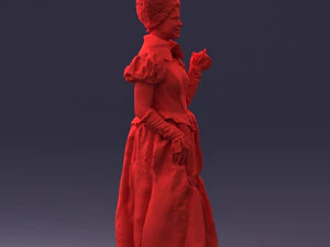 000302 Queen of Spades 1101 3D Model