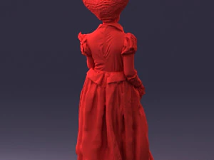 000302 Queen of Spades 1101 3D Model