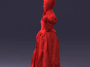 000302 Queen of Spades 1101 3D Model