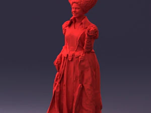 000302 Queen of Spades 1101 3D Model