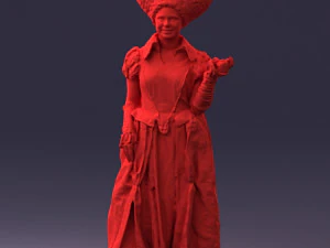 000302 Queen of Spades 1101 3D Model