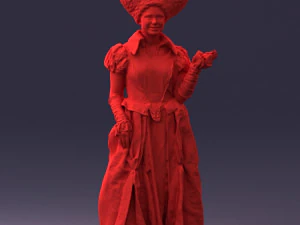 000302 Queen of Spades 1101 3D Model