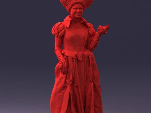 000302 Queen of Spades 1101 3D Model