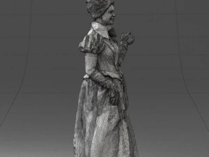 000302 Queen of Spades 1101 3D Model