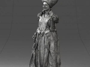 000302 Queen of Spades 1101 3D Model