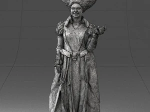 000302 Queen of Spades 1101 3D Model