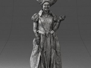 queen of spades 1101-2 3D Model