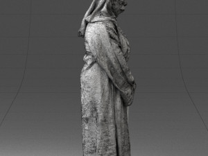 000305 Alien Monk with Staff 1101 3dp 3D Druckmodell
