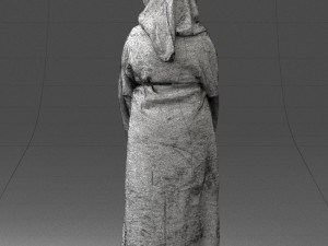 000305 Alien Monk with Staff 1101 3dp 3D Druckmodell