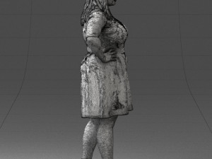 woman in red 1016-3 Model 3D