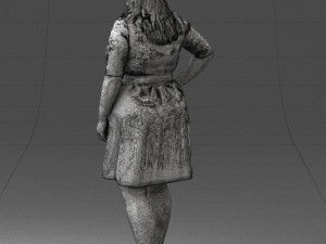 woman in red 1016-3 Model 3D