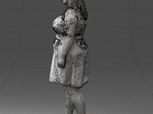woman in red 1016-3 Model 3D