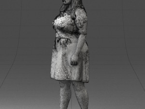 woman in red 1016-3 Model 3D
