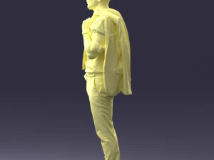 000300 Businessman with Jacket Over Shoulder 1016 3dp 3D Print Model