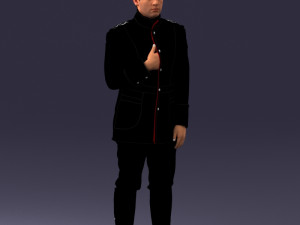 fantasy costume man 0906-1 Modèle 3D