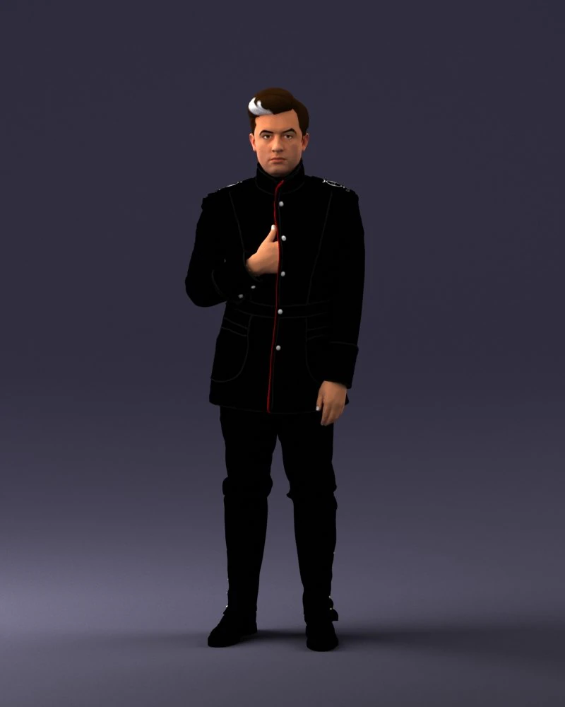 fantasy costume man 0906-1 3d print ready 3D Print Model .c4d .max .obj .3ds .fbx .stl .blend