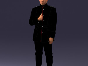 fantasy costume man 0906-1 3d print ready 3D Baskı Modeli