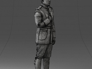 fantasy costume man 0906-1 3d print ready 3D Baskı Modeli