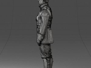 fantasy costume man 0906-1 3d print ready 3D Baskı Modeli
