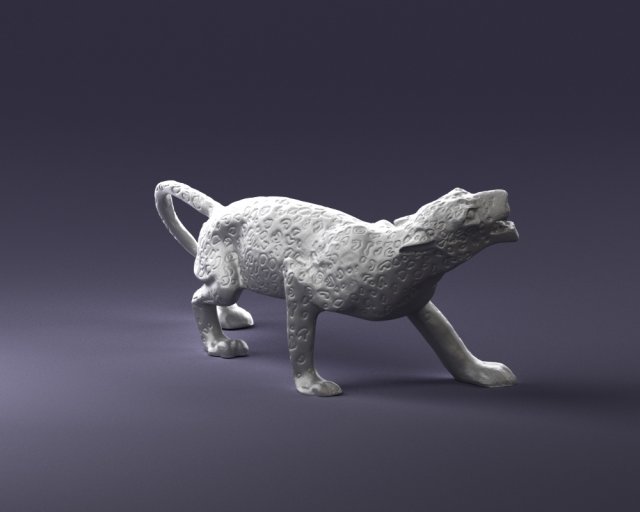 cheetah statue 1121 3d print ready Modelo de Impressão 3D .c4d .max .obj .3ds .fbx .stl .blend 