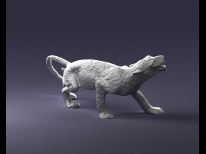 cheetah statue 1121 3d print ready Modelo de Impressão 3D