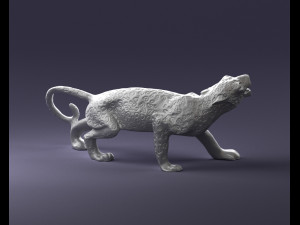 cheetah statue 1121 3d print ready Modelo de Impressão 3D