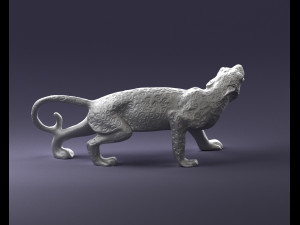 cheetah statue 1121 3d print ready Modelo de Impressão 3D