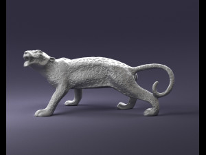 cheetah statue 1121 3d print ready Modelo de Impressão 3D