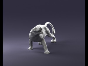 cheetah statue 1121 3d print ready Modelo de Impressão 3D