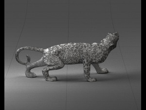 cheetah statue 1121 3d print ready Modelo de Impressão 3D