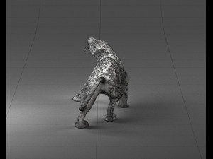 cheetah statue 1121 3d print ready Modelo de Impressão 3D