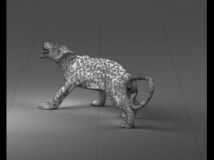 cheetah statue 1121 3d print ready Modelo de Impressão 3D