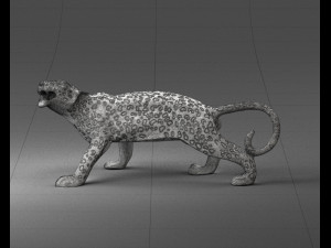 cheetah statue 1121 3d print ready Modelo de Impressão 3D