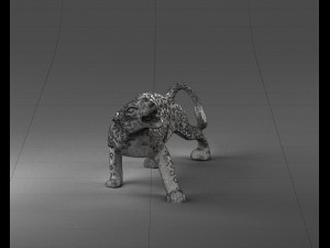cheetah statue 1121 3d print ready Modelo de Impressão 3D
