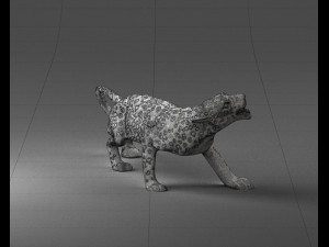 cheetah statue 1121 3d print ready Modelo de Impressão 3D