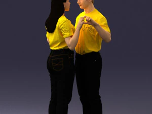 000322 Couple Forming Heart Gesture 1128 3dp 3D Print Model