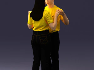 000322 Couple Forming Heart Gesture 1128 3dp 3D Print Model