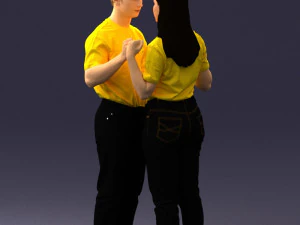 000322 Couple Forming Heart Gesture 1128 3dp 3D Print Model
