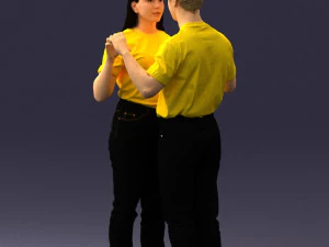 000322 Couple Forming Heart Gesture 1128 3dp 3D Print Model