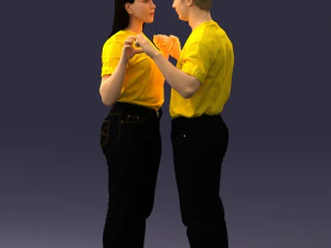 000322 Couple Forming Heart Gesture 1128 3dp 3D Print Model