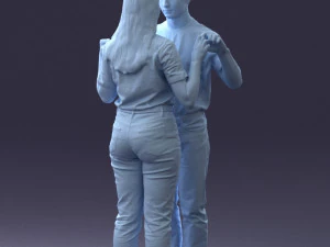 000322 Couple Forming Heart Gesture 1128 3dp 3D Print Model