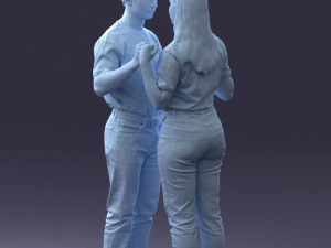 000322 Couple Forming Heart Gesture 1128 3dp 3D Print Model
