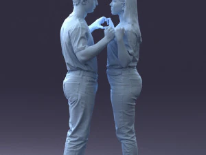 000322 Couple Forming Heart Gesture 1128 3dp 3D Print Model