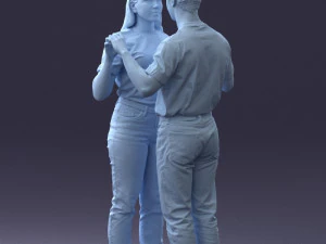 000322 Couple Forming Heart Gesture 1128 3dp 3D Print Model